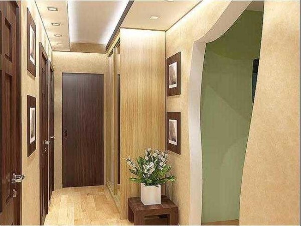 Lightly glossy walls give the illusion of more volume