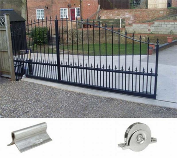 Sliding gates on the rail