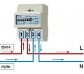 How to connect a single-phase meter