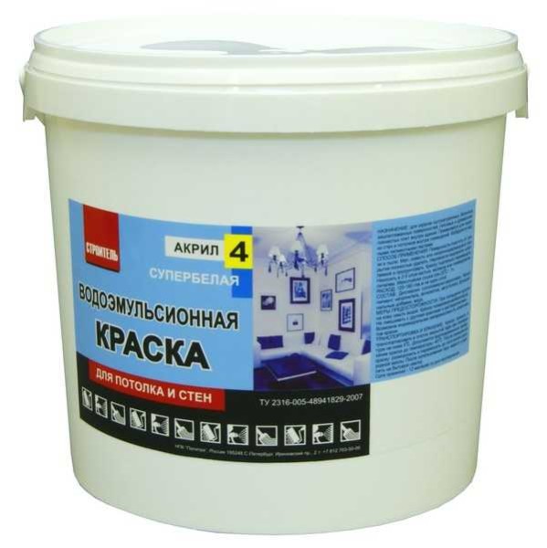 Acrylic paint does not fade, is not afraid of moisture