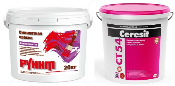 Silicate paint - prevents the development of fungi and mold
