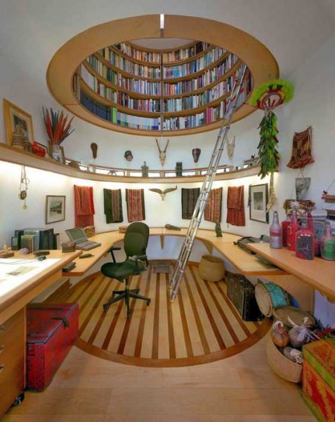 Interior design of the office of a representative of the creative profession