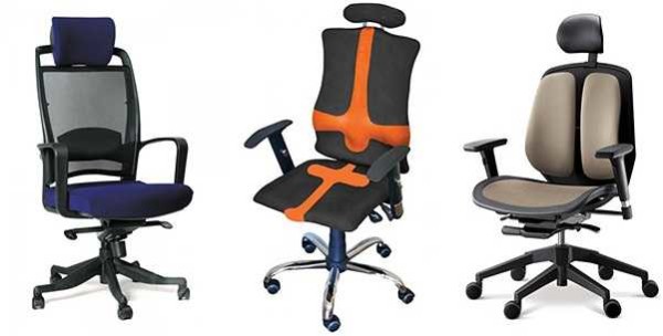 Chairs for an office in the house with a long working day at the table