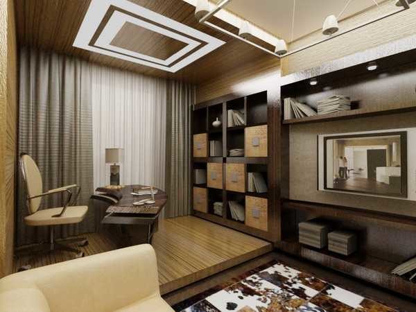 Allocate the work area by decorating the floor and ceiling