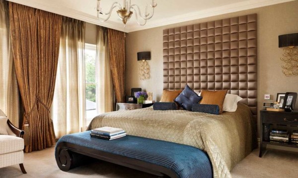 Blackout curtains with lining - a way to protect the bedroom from sunlight