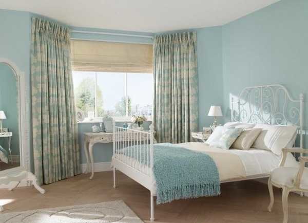 Cotton curtains on eyelets are another option