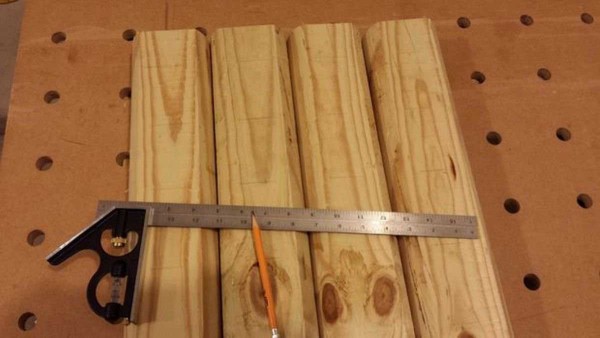 Lines on which the pins will be installed