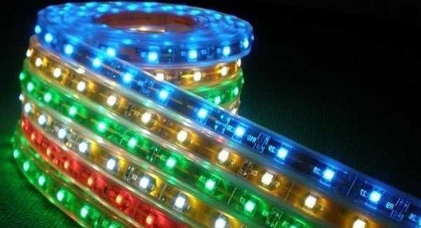 LED strips are single-color and universal - they change their color using the control panel