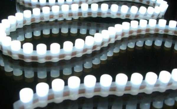 Sealed tapes for illuminating aquariums, swimming pools or decorative ponds