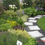 A beautiful path from slabs and contrasting backfill from fine gravel