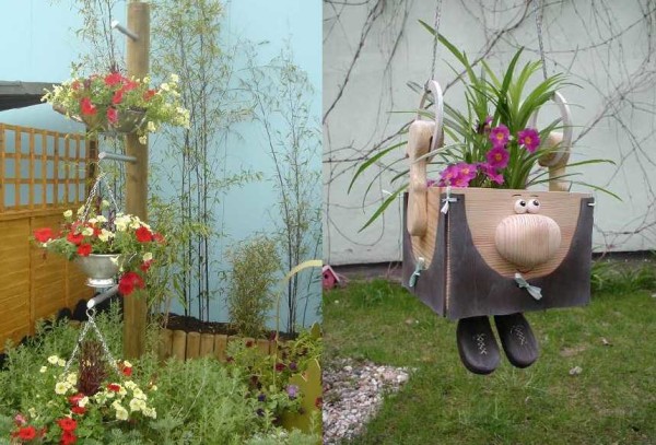 A little imagination and the most ordinary things become a decoration of the site