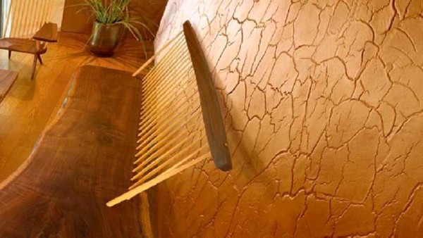 One of the options for decorative plaster