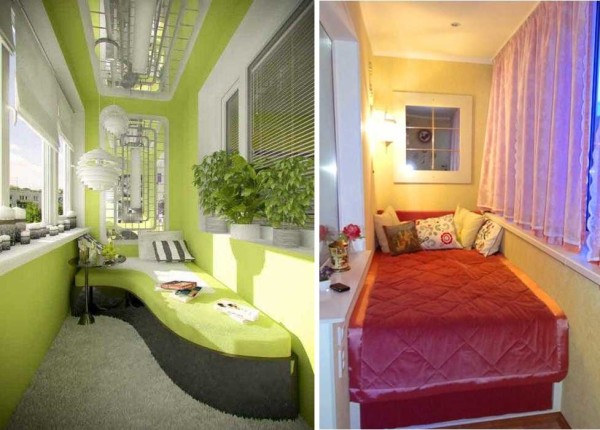 The bedroom on the balcony is not a myth. Everyone has their own approach, but you can do