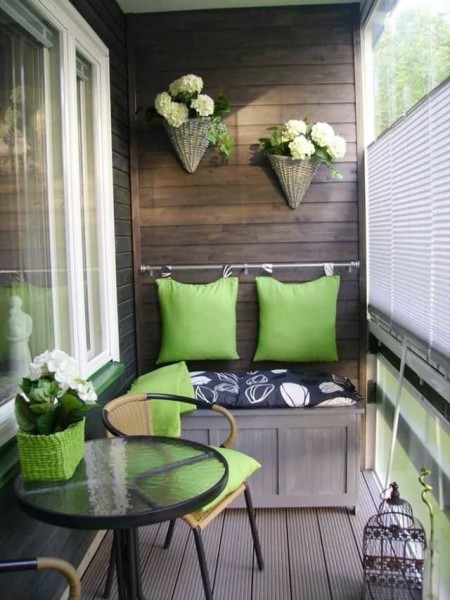 sofa on the balcony