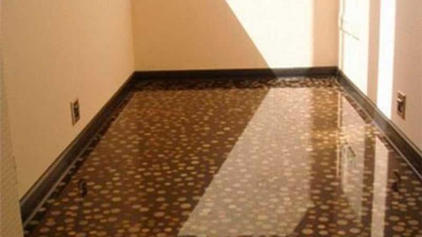 Self-leveling floors - look great and easy to clean