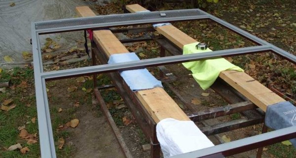 This is what the finished gate frame looks like