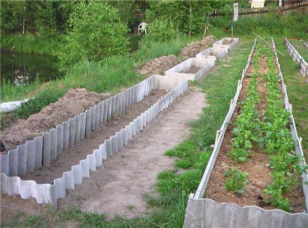 High beds of slate