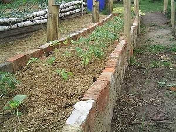 Half-brick masonry alone cannot hold the ground. Support pillars required