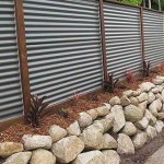 Horizontal fence made of profiled sheet