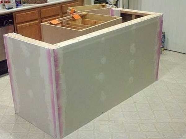 Drywall sheets mounted