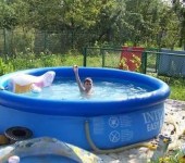 Inflatable pool - great option for children