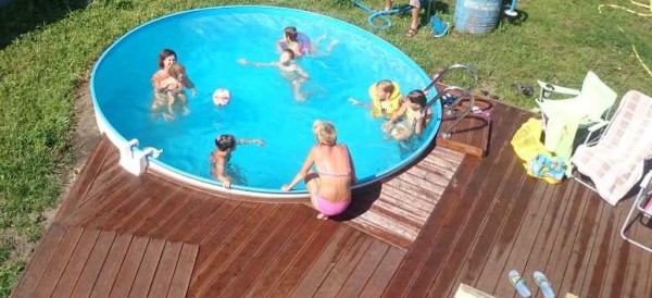 Flooring can be made around the pool