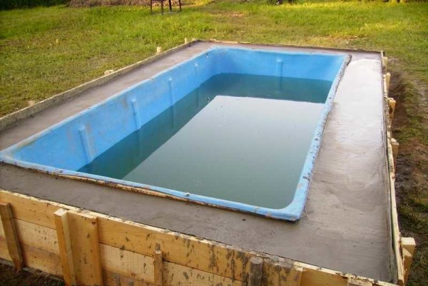 Concrete poured