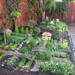 Aromatic herb beds in the form of a mini-village