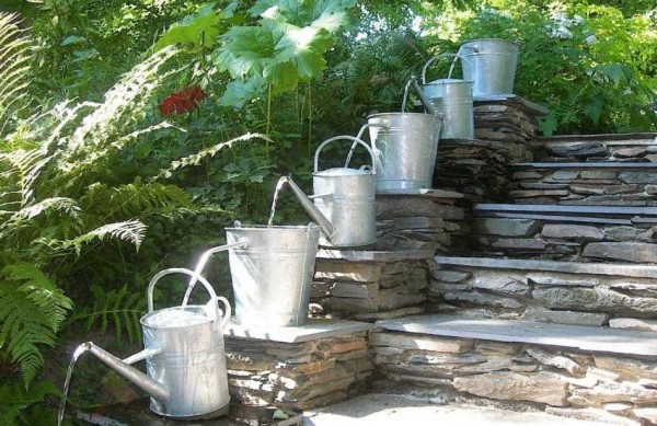 Waterfall on the steps, only in an unusual design