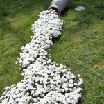 Unusual flower bed - flower stream