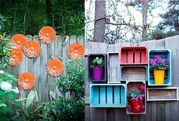 Uncomplicated decorations, but they fulfill their task - they distract attention from the unsightly surface