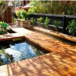 Practical pond design - you can even sunbathe on the deck