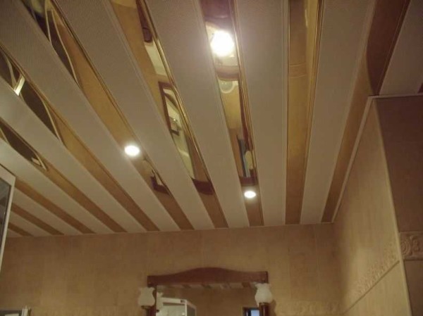Rack ceiling - one of the options with gold
