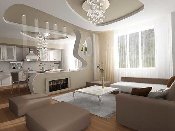 Different levels, a combination of colors - all this is also in drywall, but the look is different
