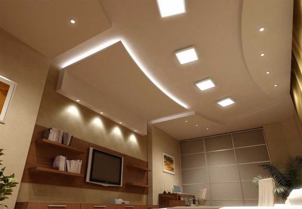 Complex configuration with competent lighting = beautiful ceiling