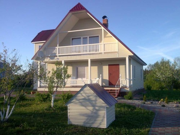 House for a well from siding