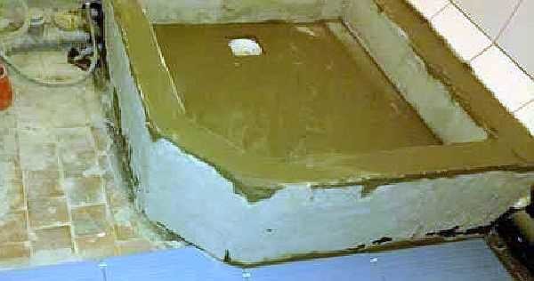 After concreting, a couple of days later, it was coated with cement-based waterproofing (concrete contact)