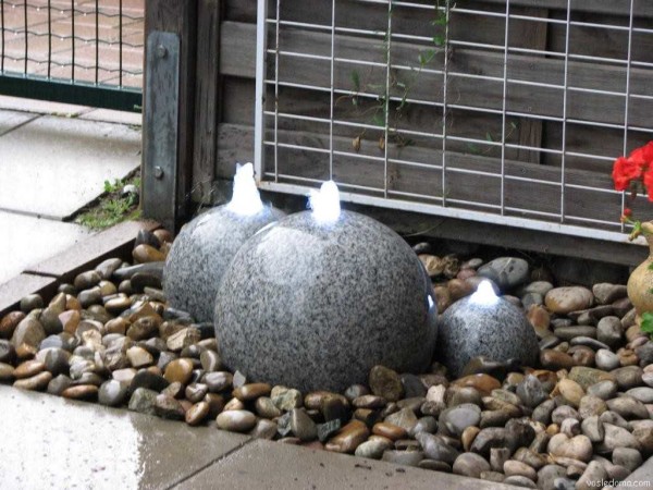 stone fountain
