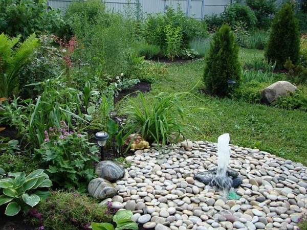 Rockery with a spring - this is how this fountain might look