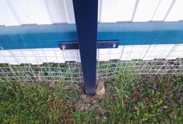 It is better to make the foundation for a fence made of profiled sheet with concrete filling of the upper part, otherwise wind loads will loosen the pillars over time
