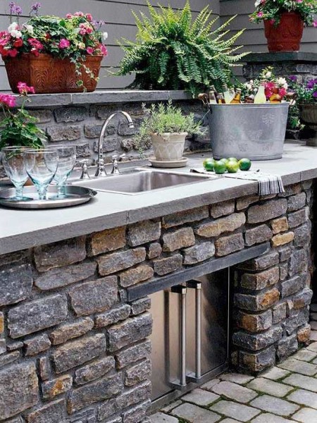 open summer kitchen