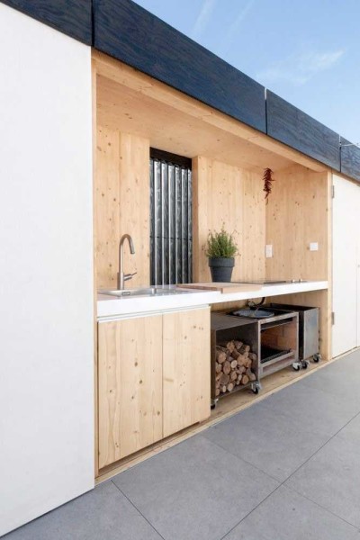 do-it-yourself kitchen interior in the country photo