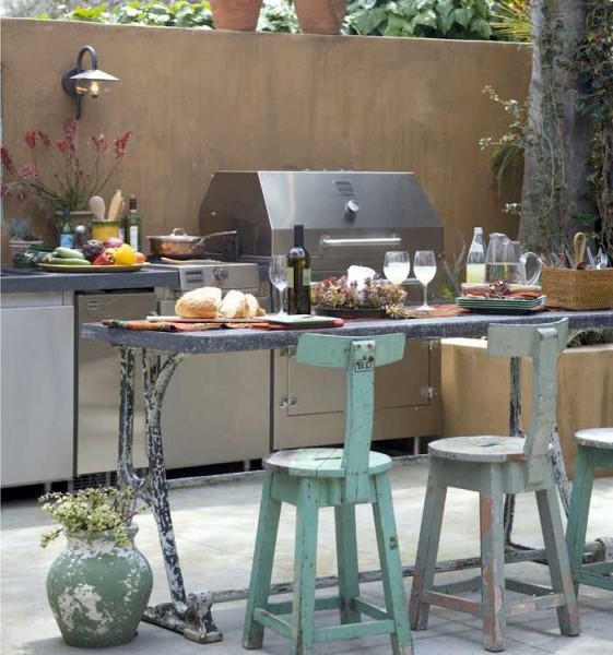 do-it-yourself kitchen interior in the country photo