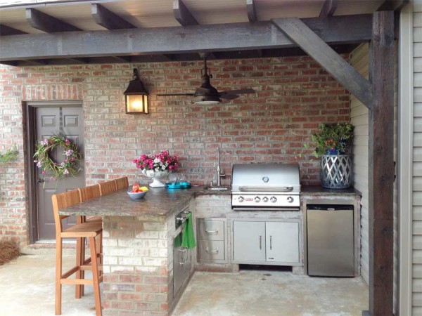 The easiest option is a few pillars supporting a lightweight roof