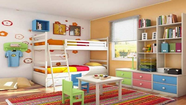 For children, gluing wallpaper of two types is also relevant