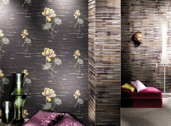 Two types of wallpaper gluing: protruding remnants of load-bearing walls can be turned into dignity