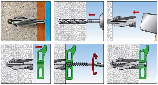 How to install a dowel in aerated concrete