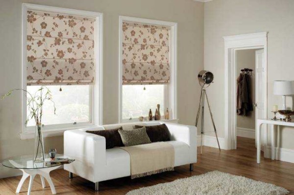 blinds in the living room photo