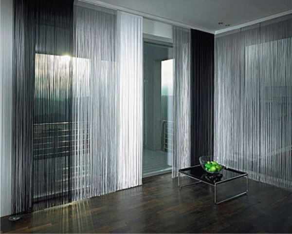 curtains for the living room in a modern style photo
