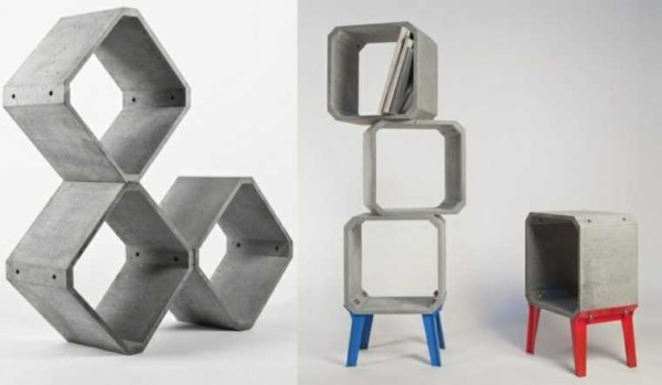 Non-standard view of standard shelves